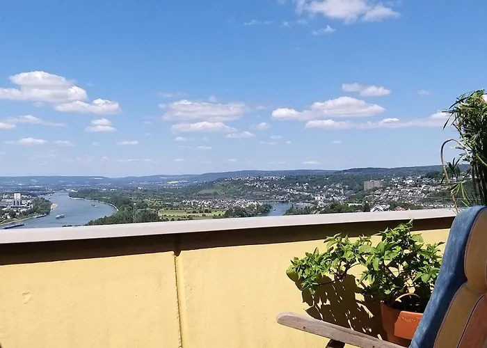 Rheinblick Am Rheinsteig Zur Festung Ehrenbreitstein Mit Balkon Und Sauna