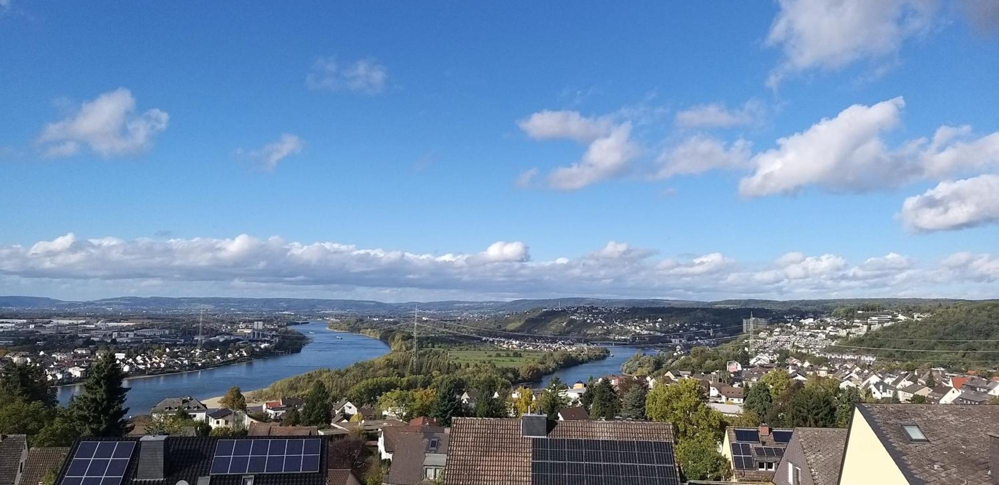 Apartment Rheinblick Am Rheinsteig Zur Festung Ehrenbreitstein Mit Balkon Und Sauna *