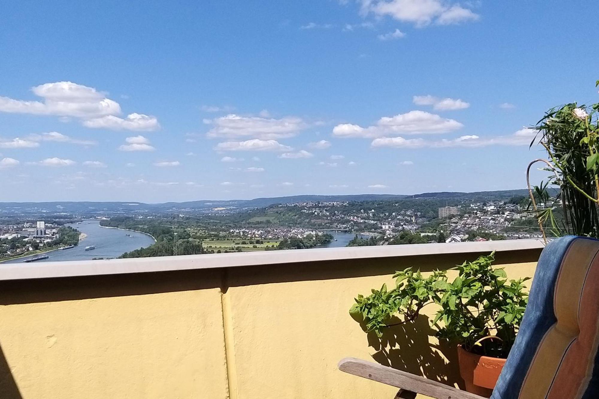 Rheinblick Am Rheinsteig Zur Festung Ehrenbreitstein Mit Balkon Und Sauna *