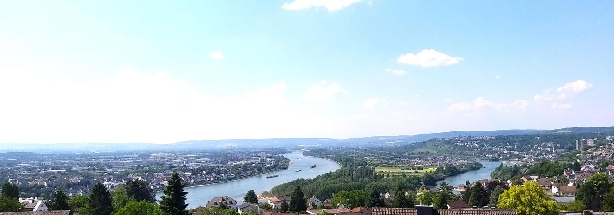 Rheinblick Am Rheinsteig Zur Festung Ehrenbreitstein Mit Balkon Und Sauna Apartment *